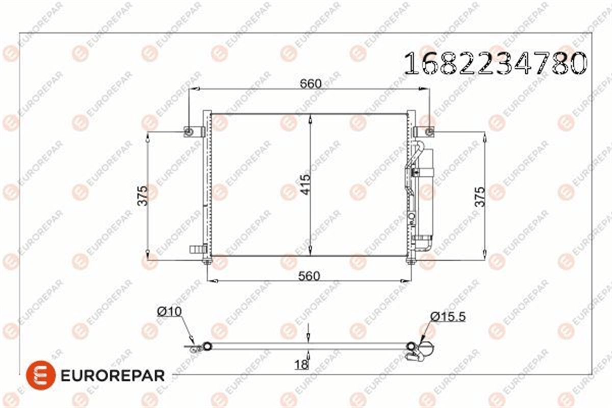 EUROREPAR 1682234780 - Radyator - Psa 