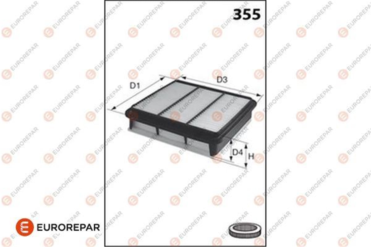EUROREPAR 1682256280 - Hava Filtresi - Japon Qashqai (j11)