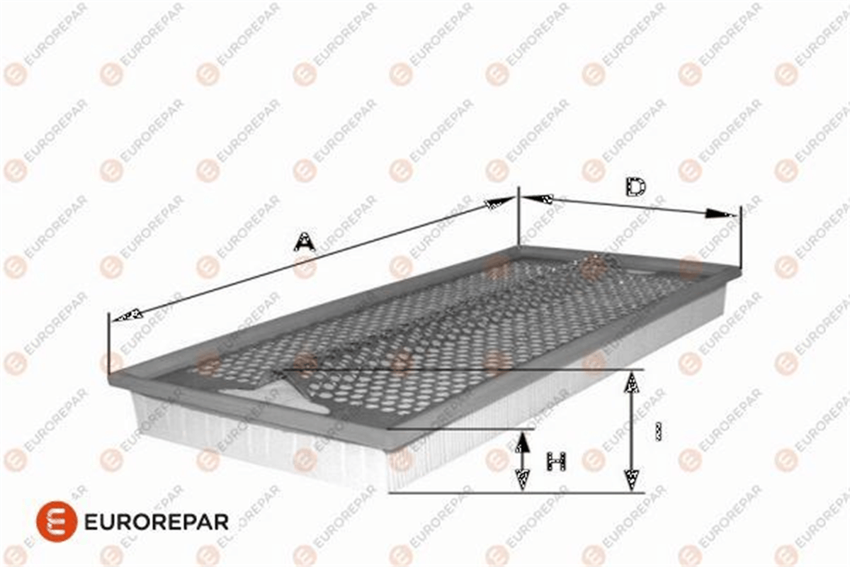 EUROREPAR 1682260380 - Hava Filtresi - Mercedes W124-201