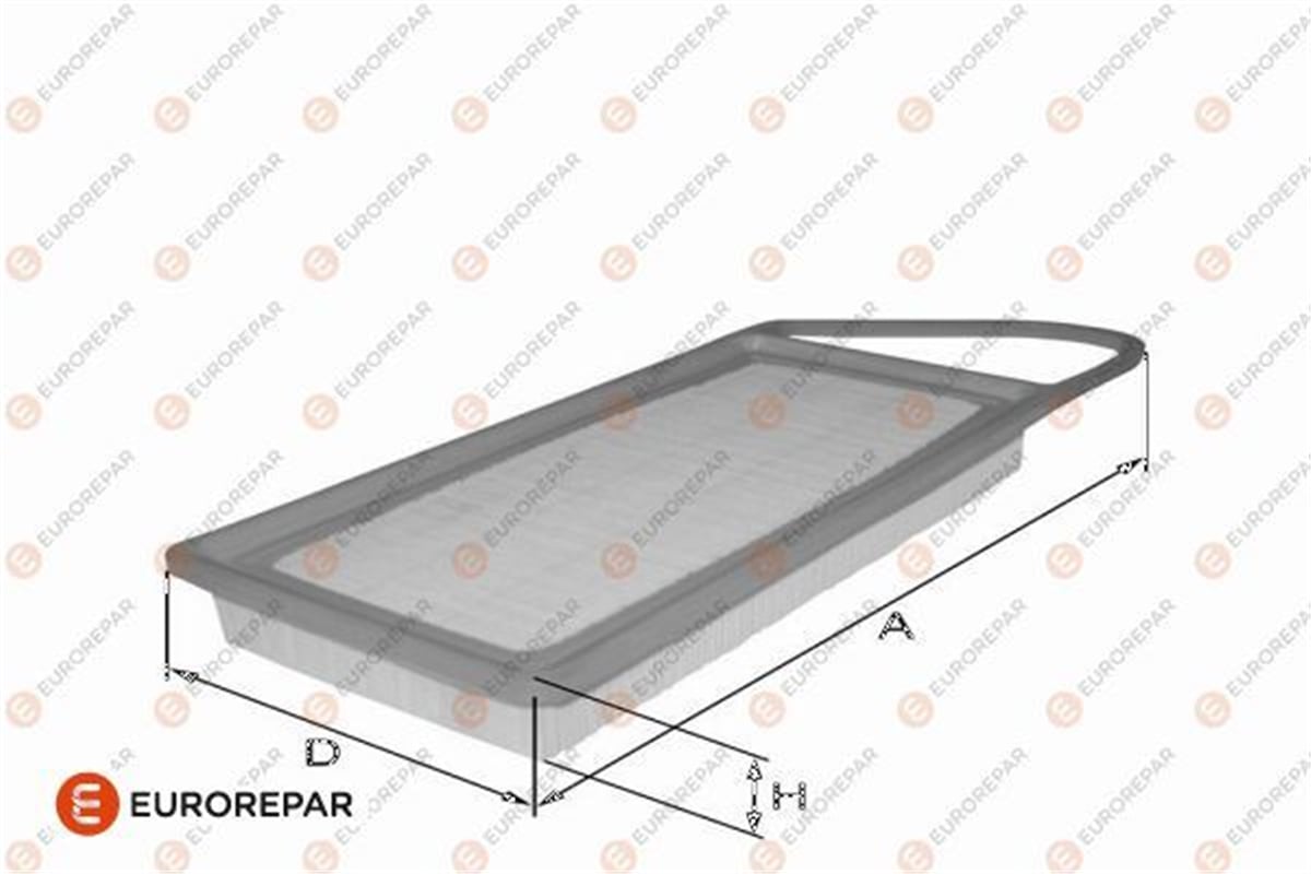 EUROREPAR 1682263680 - Hava Filtresi - Vw Polo-ibiza-fabia-a1