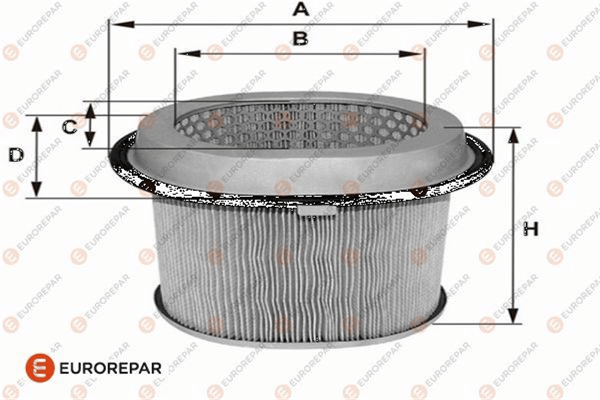 EUROREPAR 1682269780 - Hava Filtresi - Kore Elantra/sonata/starex/santamo