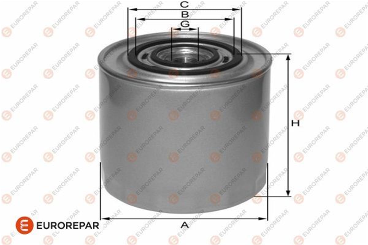 EUROREPAR 1682282080 - Yag Filtresi - Fiat Ducato/citroën Jumper Ii/iveco Daily/ Boxer Ii/renault Mascott, Master, Trafic