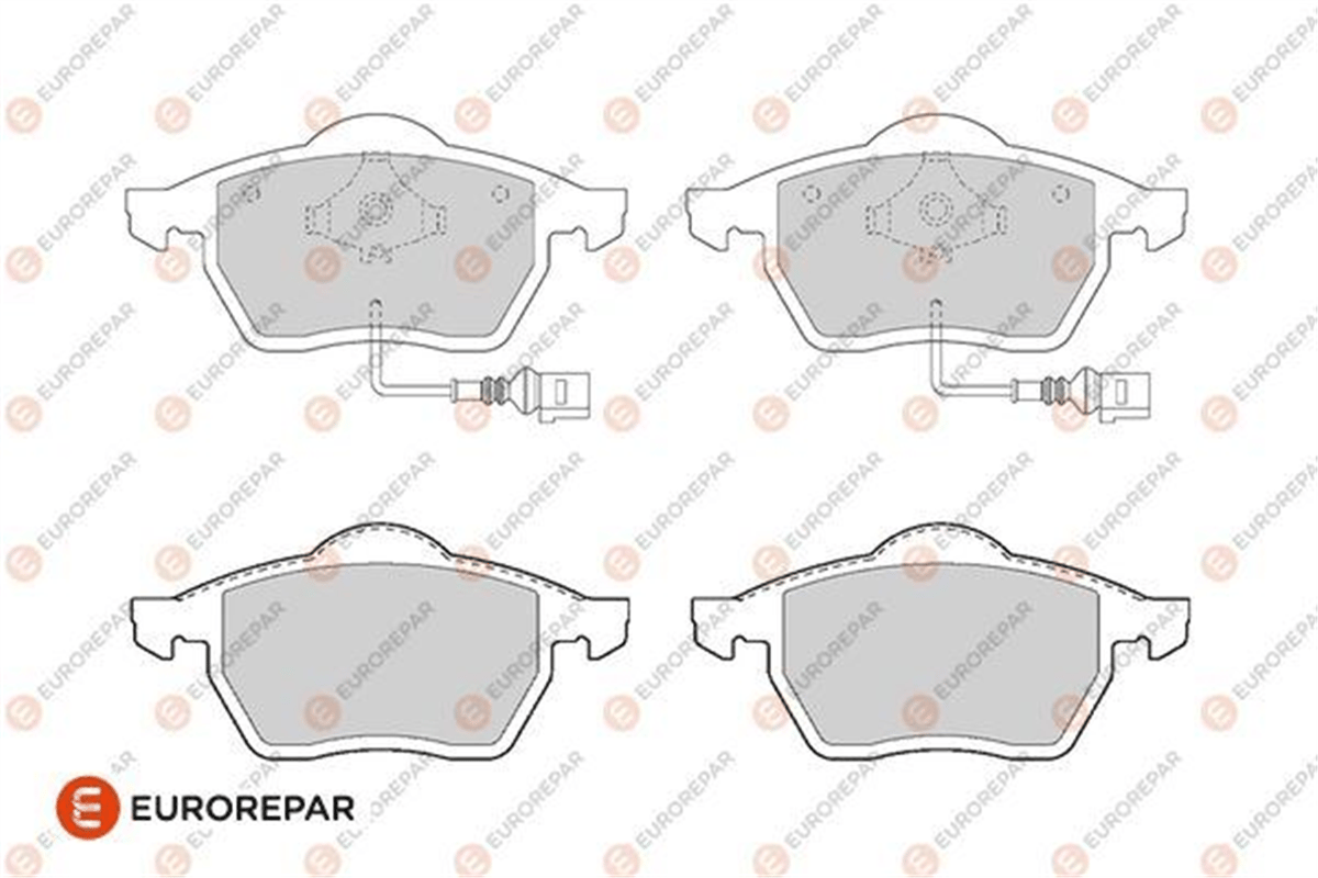 EUROREPAR 1682308480 - Fren Balatasi Ön - Vw Golf4-golf5-jetta-bora-polo-a3-leon