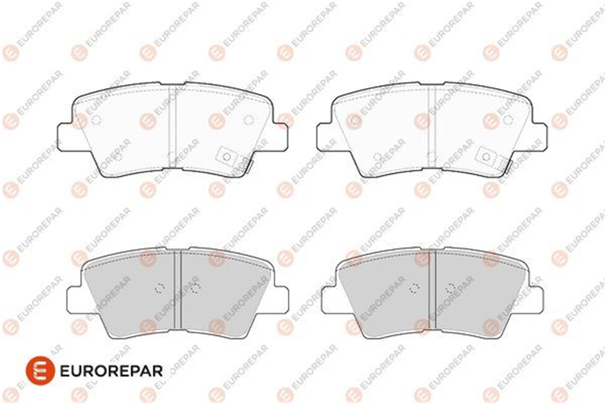 EUROREPAR 1682314380 - Fren Balatasi Arka - Kore Accent Blue/i10/i40/elantra/ioniq/tucson/rio/soul/ceed/rio/auris/corolla 2013-2017