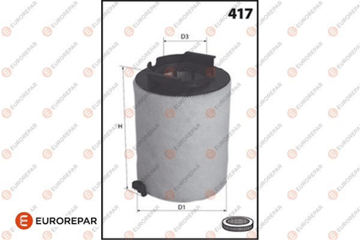 EUROREPAR 1682342780 - Hava Filtresi - Vw Polo-ibiza-a1-fabia