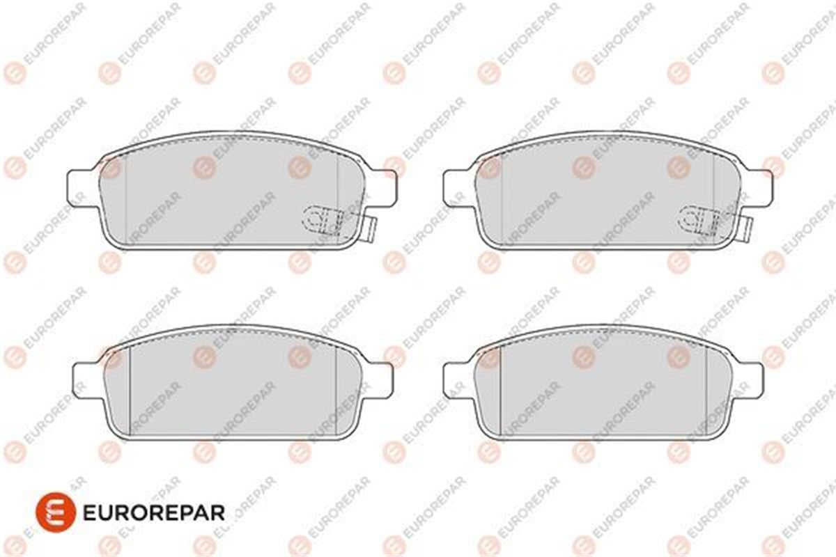 EUROREPAR 1686264080 - Fren Balatasi Arka - Opel Astra J Mokka Cruze Aveo T300 Zafira C Trax