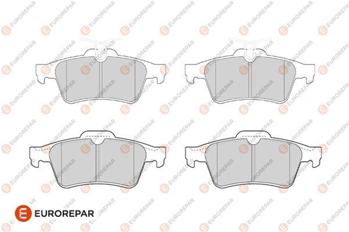 EUROREPAR 1686268580 - Fren Balatasi Arka - Ford Focus/vectra C/citroen C5 / Ford/ Mazda/ Renault Laguna Ii / Volvo