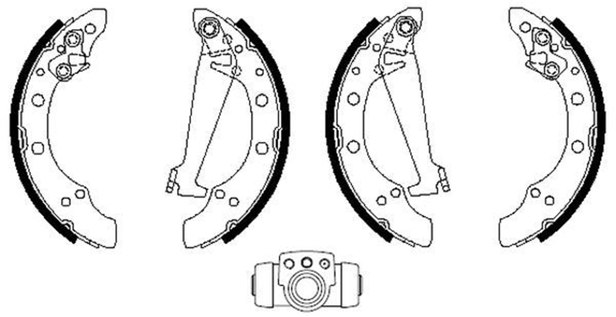 EUROREPAR 1686304280 - Fren Balatasi Arka - Vw Golf3-polo Classic-polo
