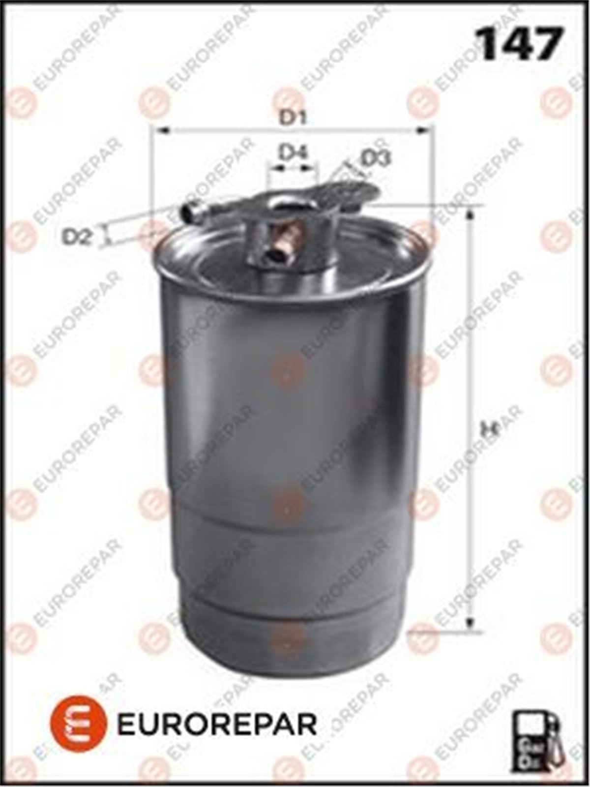 EUROREPAR E148166 - Yakit Filtresi - Opel 