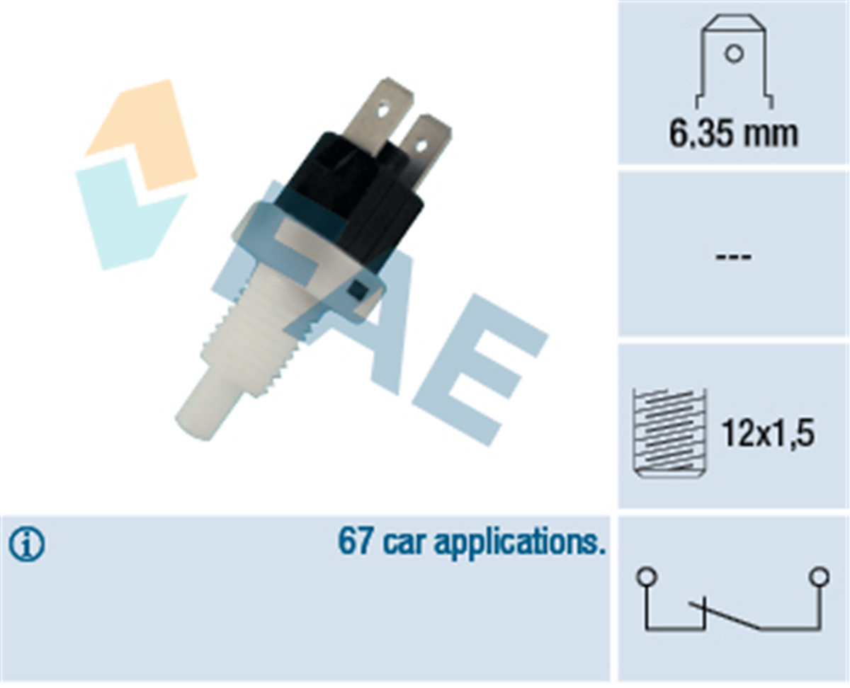FAE 24200 - Fren Pedal Müsürü - Opel Corsa B Omega A