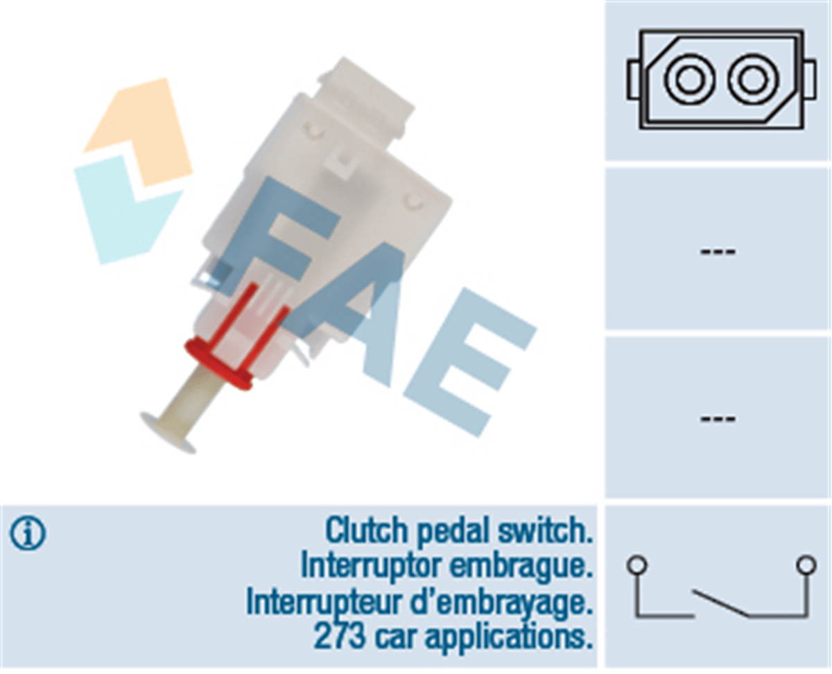 FAE 24465 - Fren Pedal Müsürü - Bmw E38-39-e46
