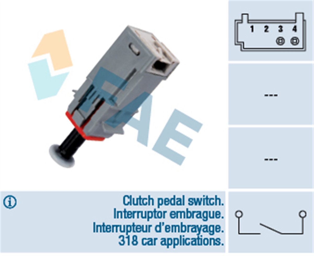 FAE 24790 - Debriyaj Pedal Müsürü - Opel Astra G-h Corsa C-d-e Meriva A Vectra C Zafira B