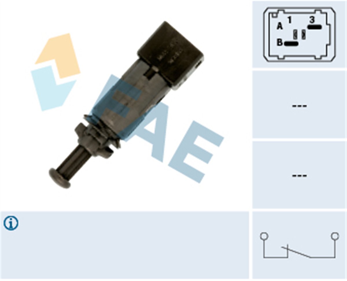 FAE 24890 - Fren Pedal Müsürü - Renault Megane/clio/kango/master/movano