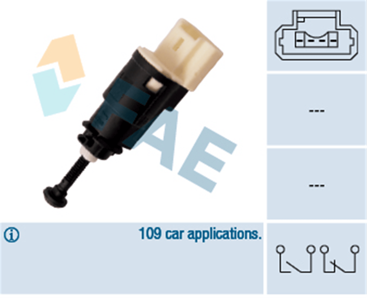 FAE 24903 - Fren Pedal Müsürü - Renault Logan/sandero/clio Iii/modus