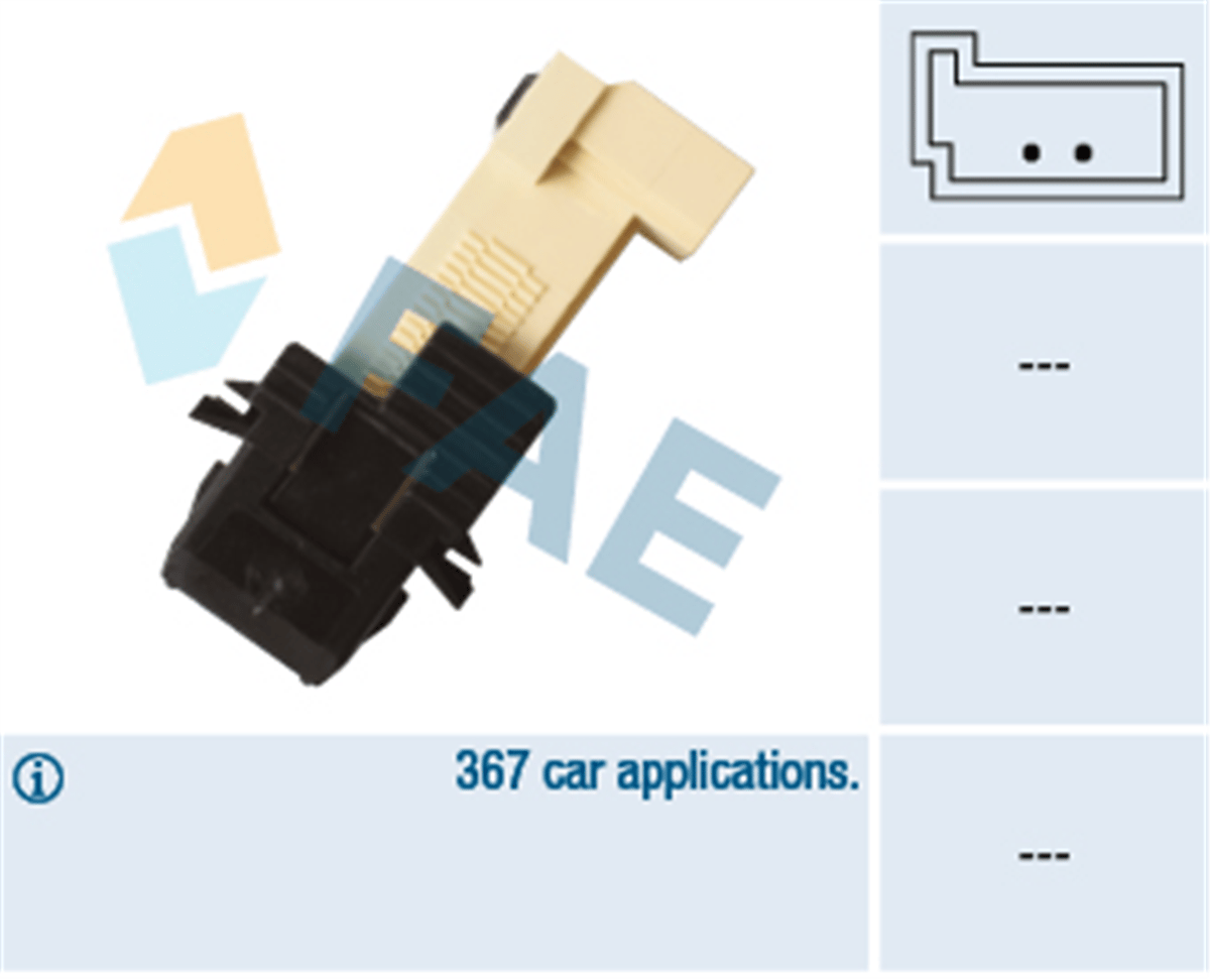 FAE 24998 - Fren Pedal Müsürü - Bmw F20-f20 Lci-f21-f21 Lci-f22i-f23-f87-f30 F30 Lci-f31-f31 Lci-f34 Gt-f35-4f32-f33-f36 Gran