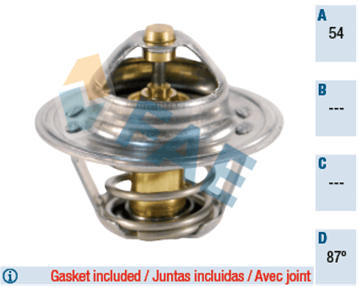 FAE 5205287 - Termostat - Vw Golf4-golf5-golf6-jetta-passat-polo Classic-a3-a4