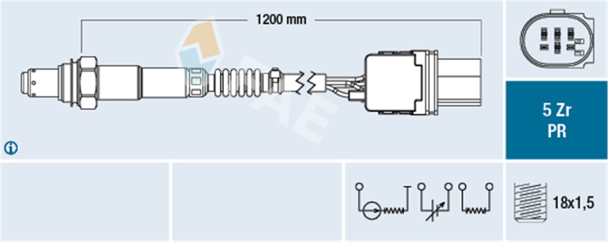 FAE 75050 - Oksijen Sensörü - Vw T5-t6-amarok