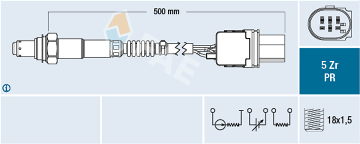 FAE 75060 - Oksijen Sensörü - Opel Insignia A