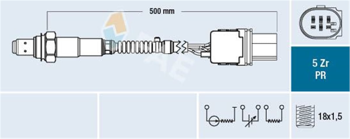 FAE 75087 - Oksijen Sensörü - Ford Mondeo/kuga