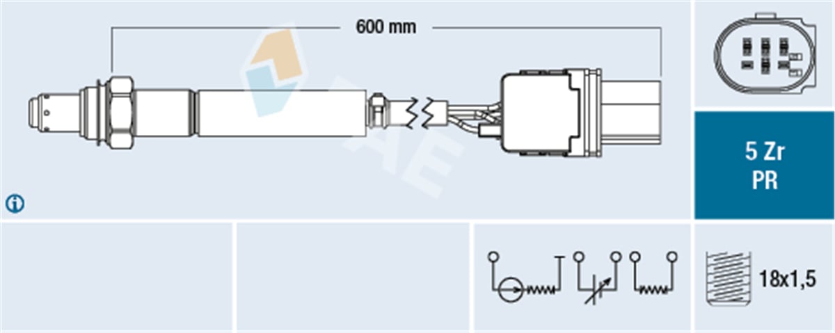 FAE 75125 - Oksijen Sensörü - Mercedes W205-212-213-172-253