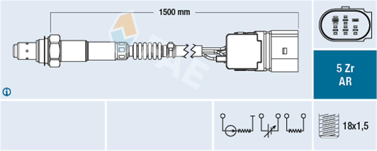 FAE 75351 - Oksijen Sensörü - Vw Golf4-bora-a3-toledo