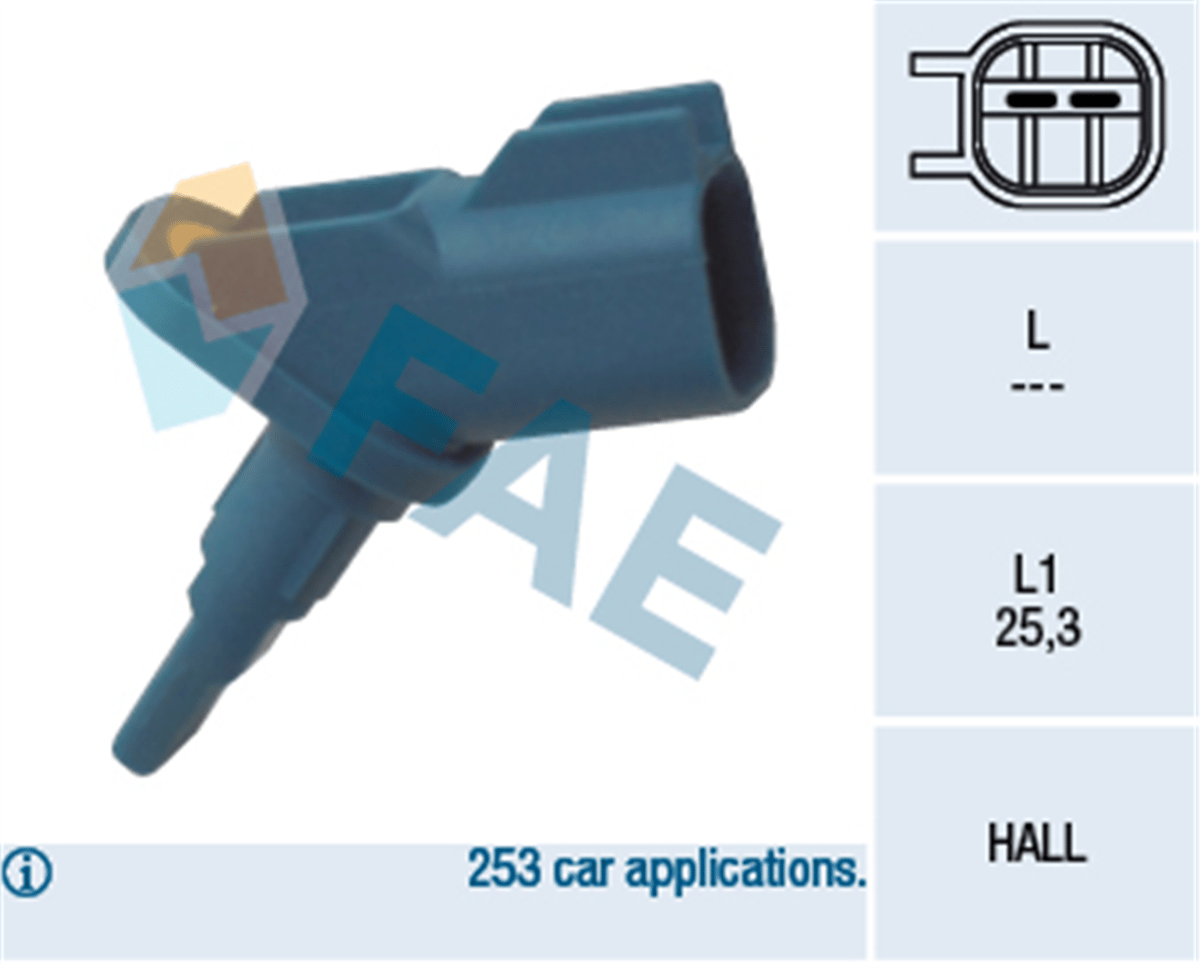 FAE 78011 - Abs Sensörü Ön - Ford Focus/c-max