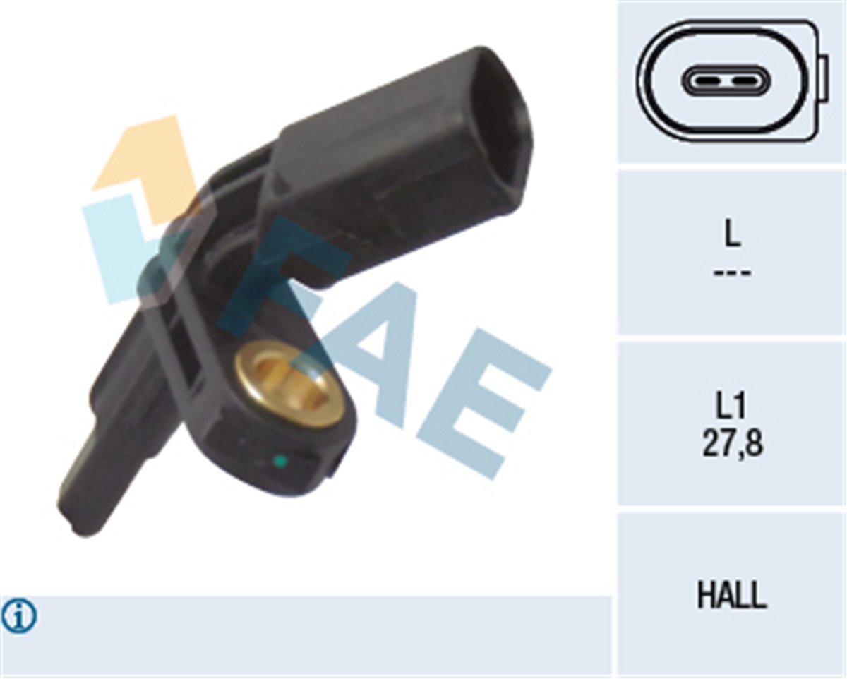 FAE 78012 - Abs Sensörü Ön Sol - Vw T5-t6-caddy-passat-amarok-golf
