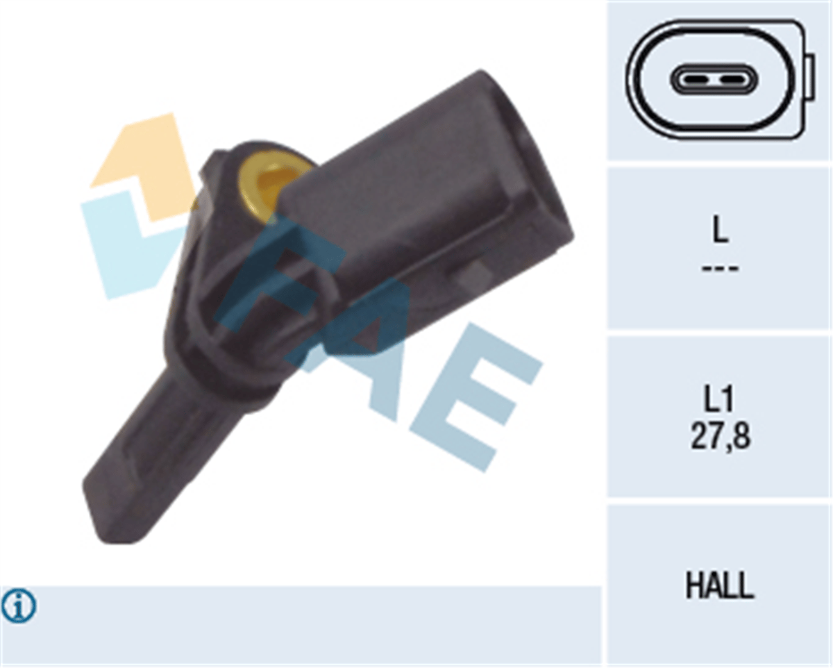 FAE 78064 - Abs Sensörü Ön Sag - Vw T5-t6-caddy-passat-amarok-golf