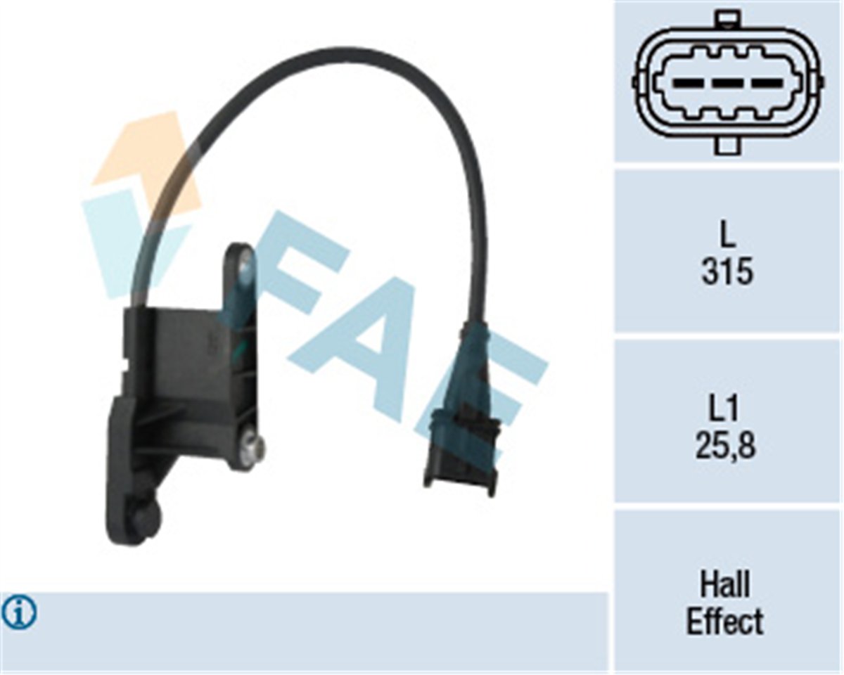 FAE 79121 - Eksantrik Devir Sensörü - Opel Astra G Corsa C Vectra B-c