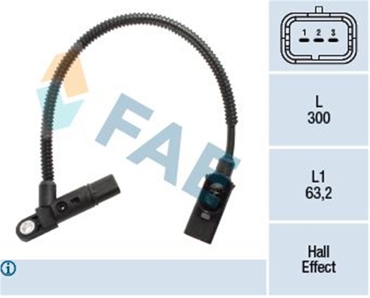 FAE 79381 - Eksantrik Devir Sensörü - Ford Focus Courier C3 C4 307 308 2008 3008 Berlingo S40 S60
