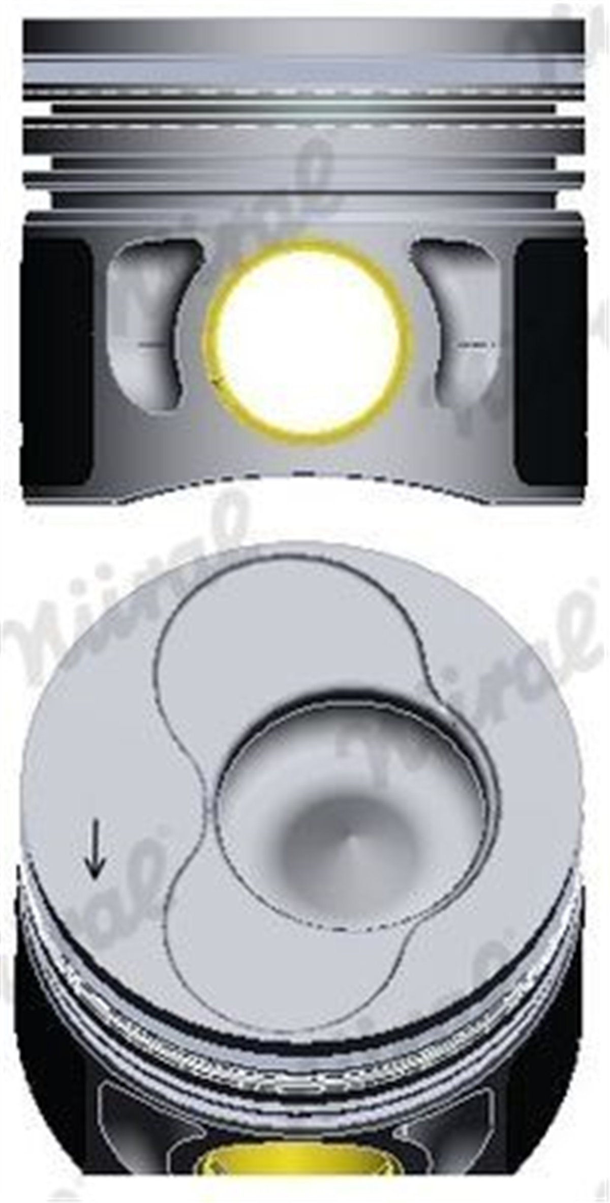 FEDERAL STD - Piston+segman - Vw T5-passat
