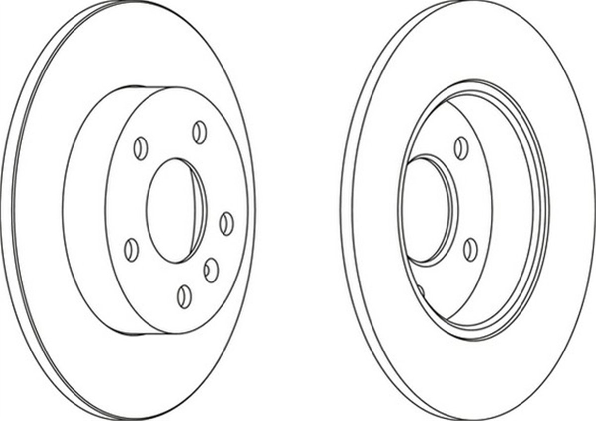 FERODO DDF1044 - Fren Diski Arka - Opel Astra G Astra H Zafira B Meriva B