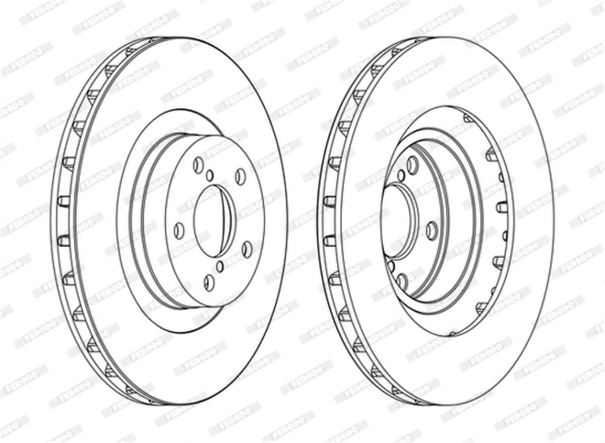 FERODO DDF1175C - Fren Diski Ön - Japon Forester (sg, Sh) : Impreza (gc) 2.0 T 98-00 : Impreza (gd) 2.0 T Wrx 01-05 : Impreza (ge, Gv, Gh, Gr) 2.5 T 08-14 : Xv (gp) 12-17