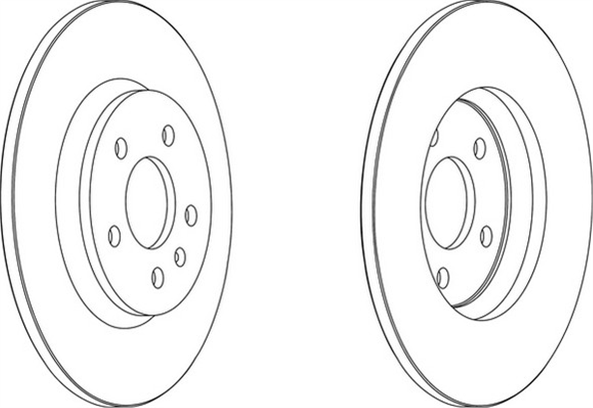 FERODO DDF1666C - Fren Diski Arka - Vw A4-a5-a6-a7-q5