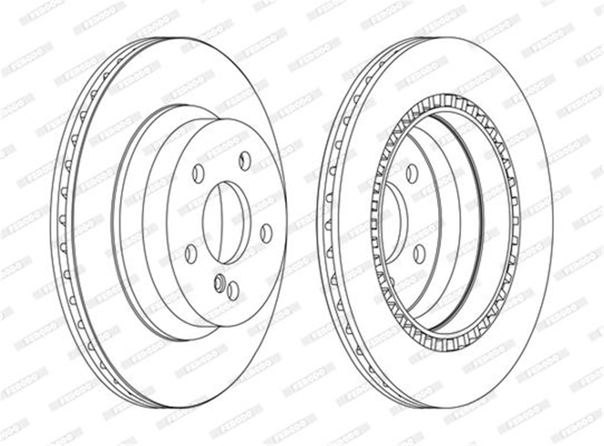 FERODO DDF1672C - Fren Diski Arka - Mercedes W204-211-219-212
