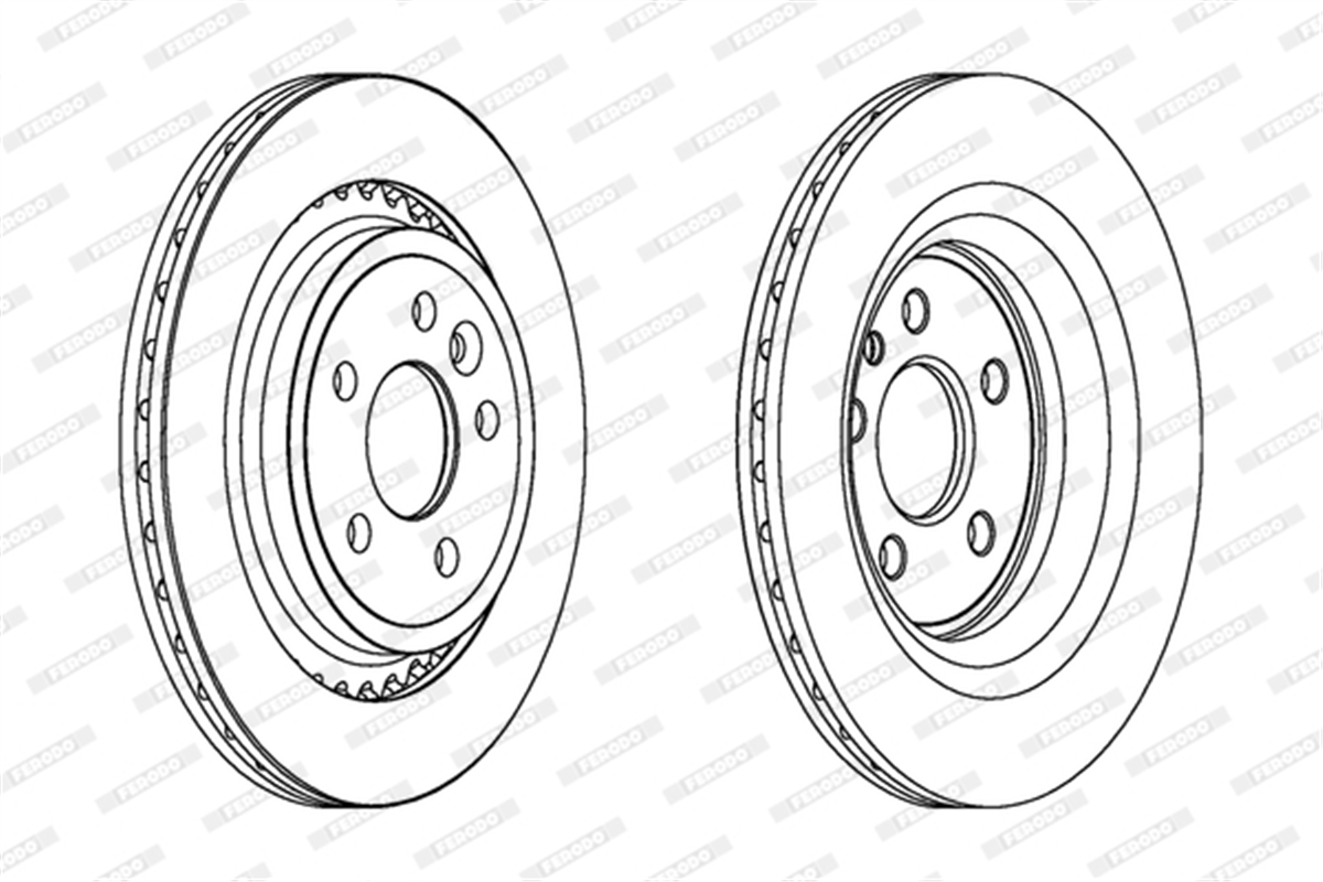 FERODO DDF1681C - Fren Diski Arka - Volvo Volvo S60/s80/v60/v70/xc60