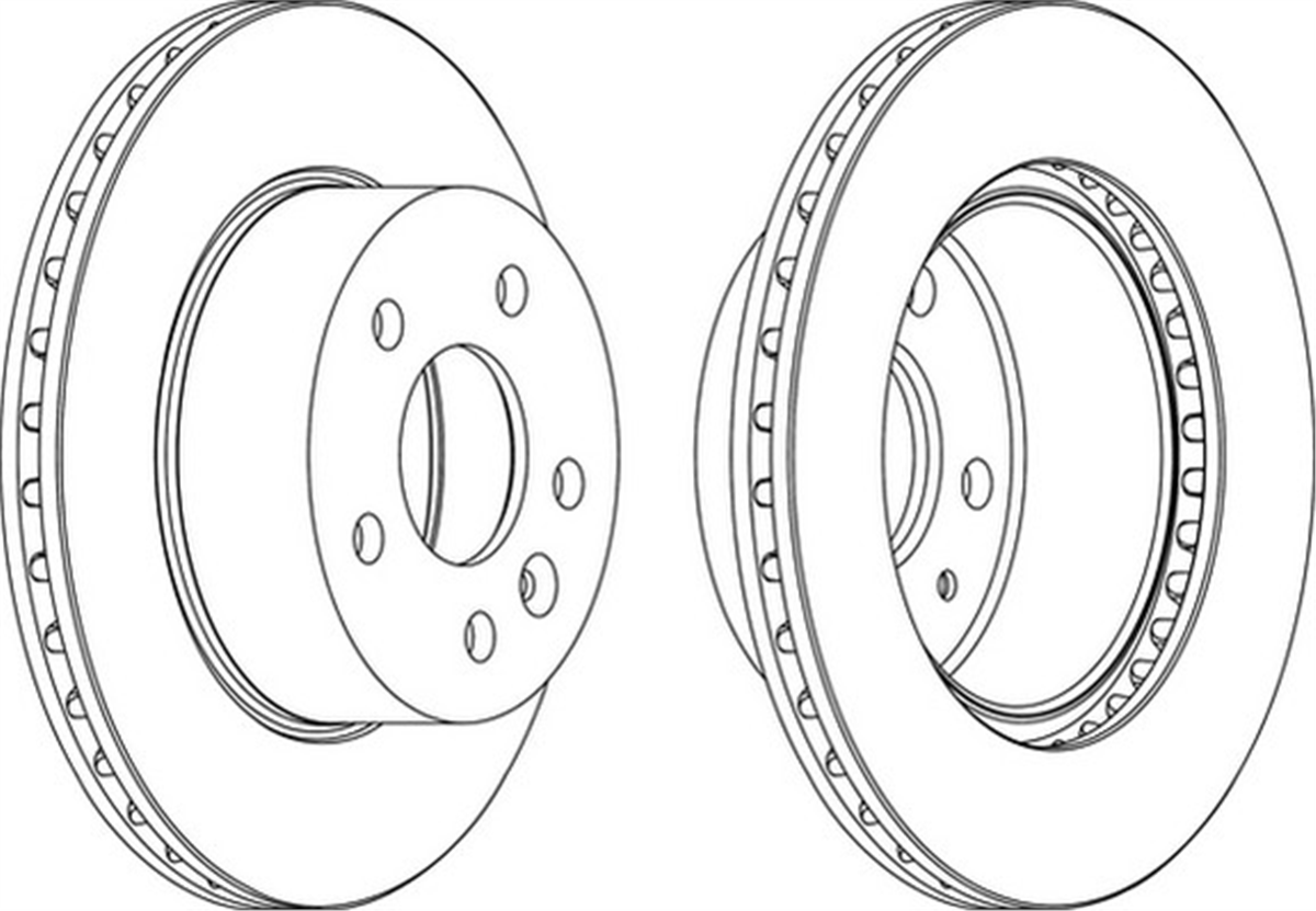 FERODO DDF860 - Fren Diski Ön - Mercedes Vito 108,110d-vito 108,110,112,113 Cdi-v200,220,230,280