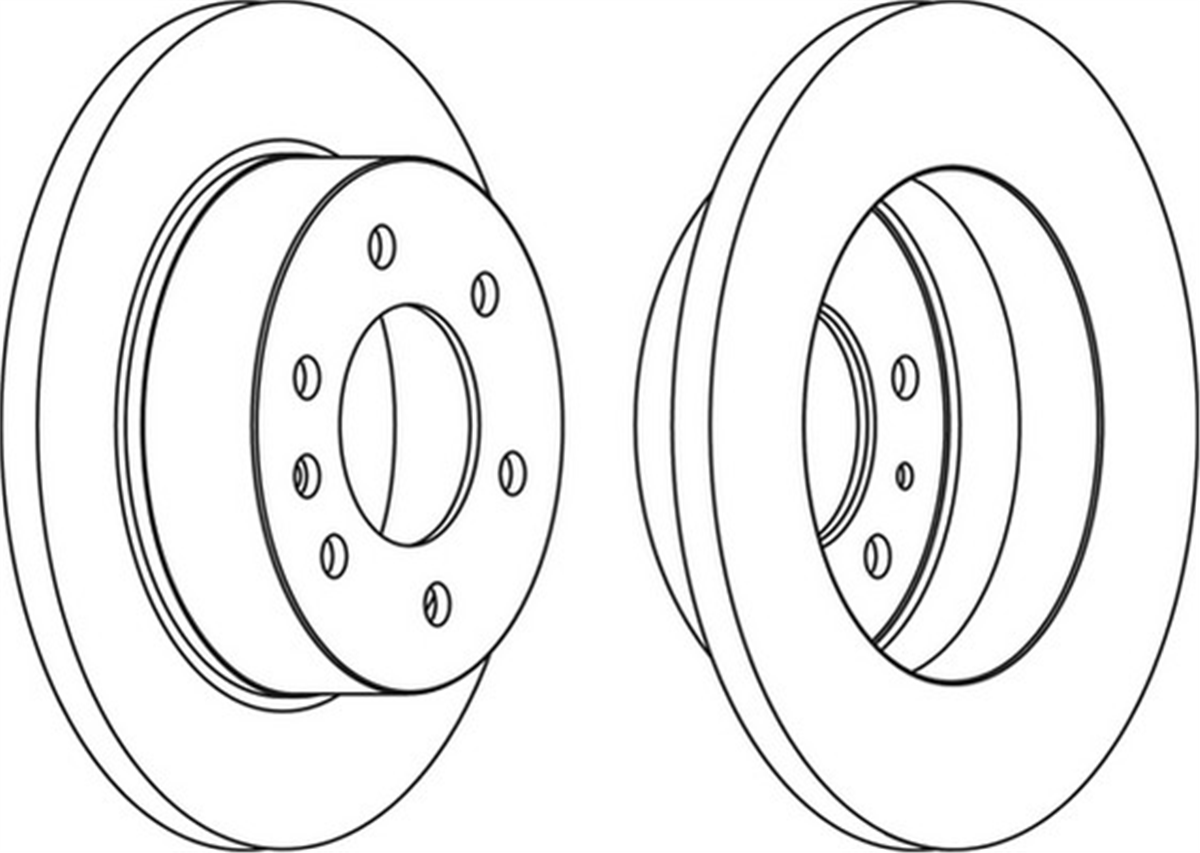FERODO FCR311A - Fren Diski Arka - Mercedes W906-907-crafter-sprinter
