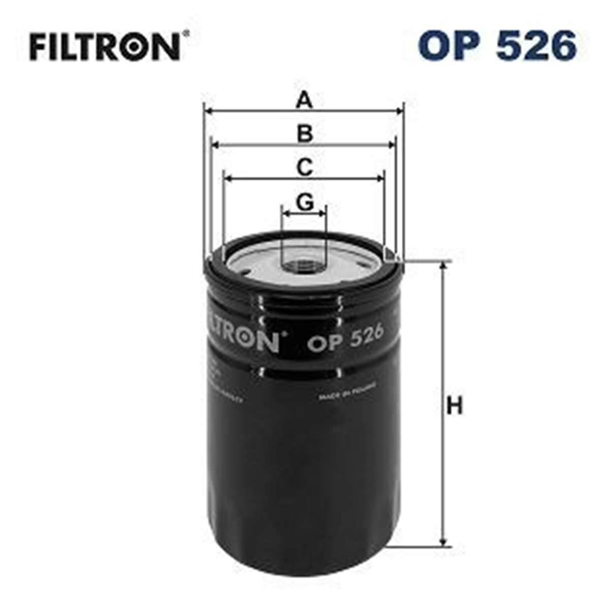 FILTRON 526 - Yag Filtresi - Vw Universal
