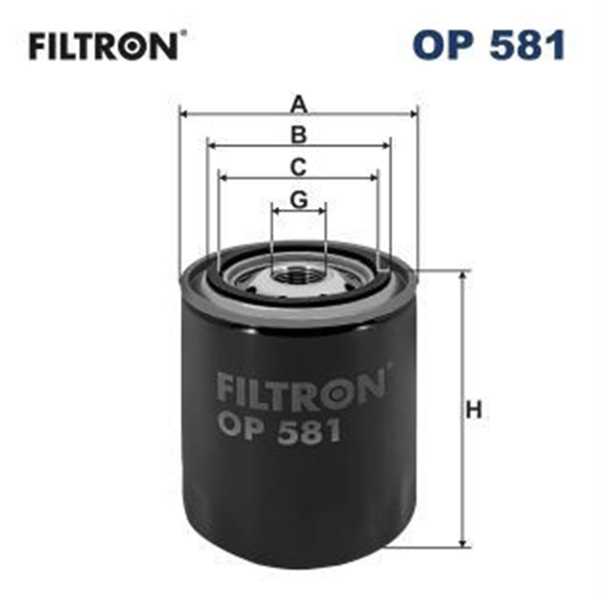 FILTRON 581 - Yag Filtresi - Japon Sunny (b13, N14) : Primera (p11) 1.6 96-99 : Terrano (r20) 2.4 93-06