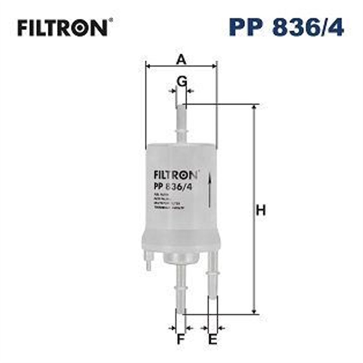 FILTRON 6004 - Yakit Filtresi - Vw Golf5-jetta-polo-a3-leon