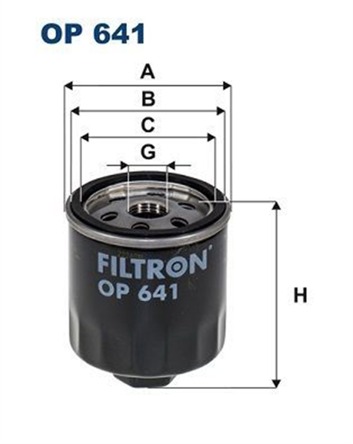 FILTRON 641 - Yag Filtresi - Vw Golf4-bora-polo-a3-toledo-cordoba