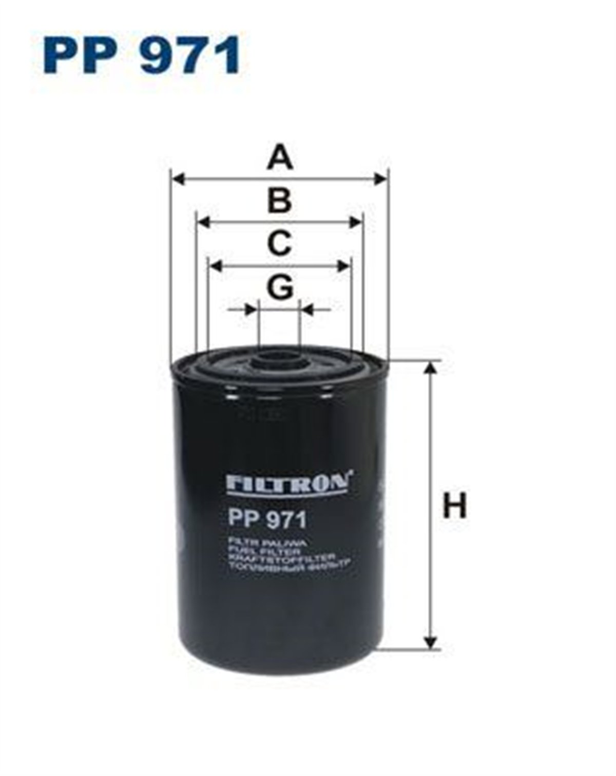 FILTRON 971 - Yakit Filtresi - Av Kerax, Magnum, Midlum, Premium 1