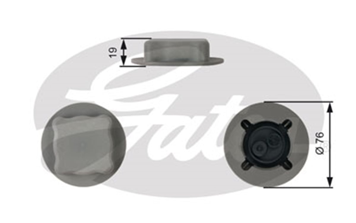 GATES RC206 - Radyatör Yedek Su Depo Kapagi - Volvo Volvo C 70 I S 40 I S 60 I S 70 S 80 I S 90 V 40 I V 70 I V 70 Ii V 90