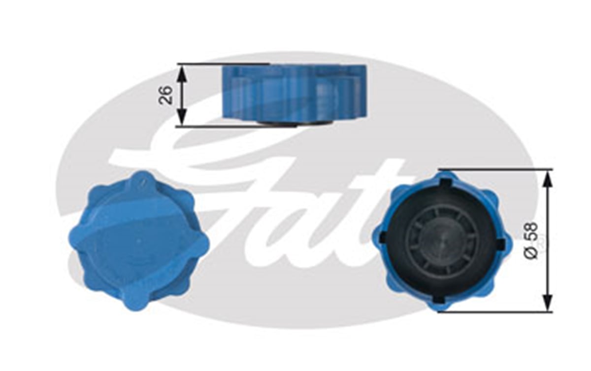 GATES RC214 - Radyatör Yedek Su Depo Kapagi - Vw Favorit-felicia