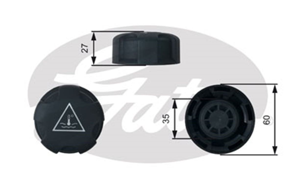 GATES RC247 - Radyatör Yedek Su Depo Kapagi - Bmw E90-e91-e92-e93-f30-f31-35-f32-f33-f36-f10-f11-f01-f02-x3 F25-x4 F26-x5 E70-x5 F15