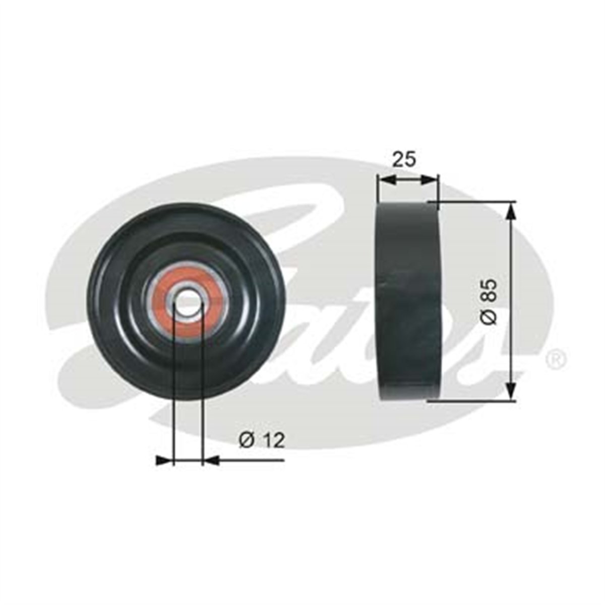 GATES T36087 - V Kayis Gergi Kasnagi - Japon Almera (n16)