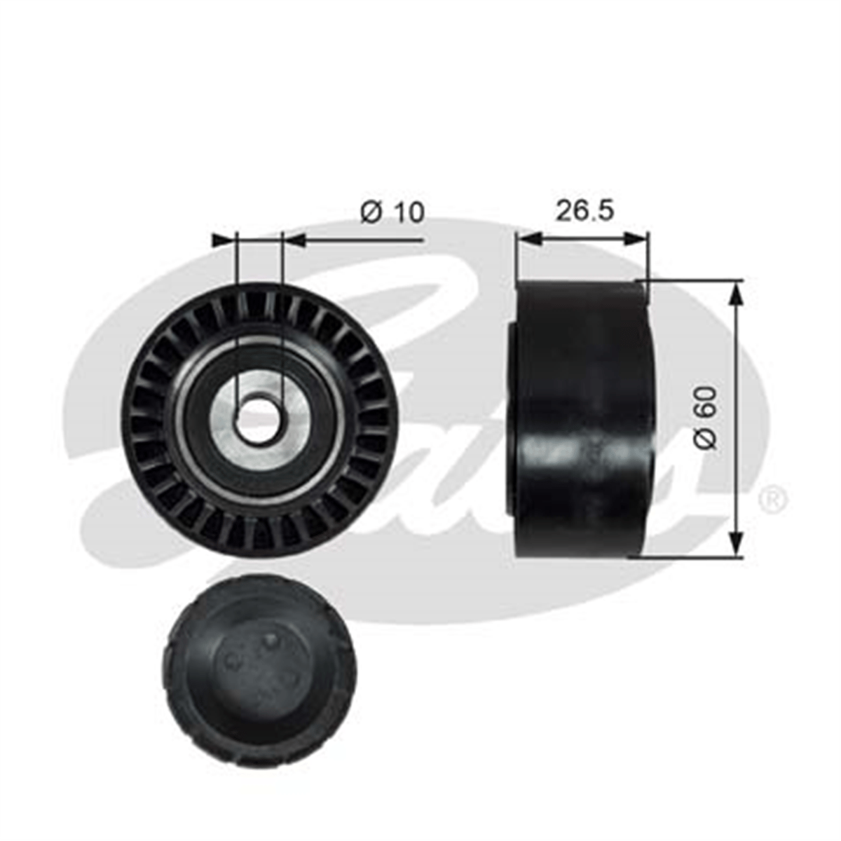 GATES T36190 - V Kayis Gergi Rulmani - Psa 206/307/308