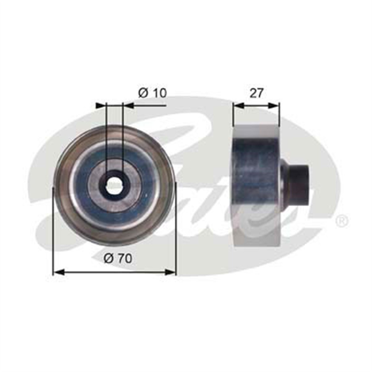 GATES T36361 - V Kayis Gergi Rulmani - Psa 206/207/307/c2/c3