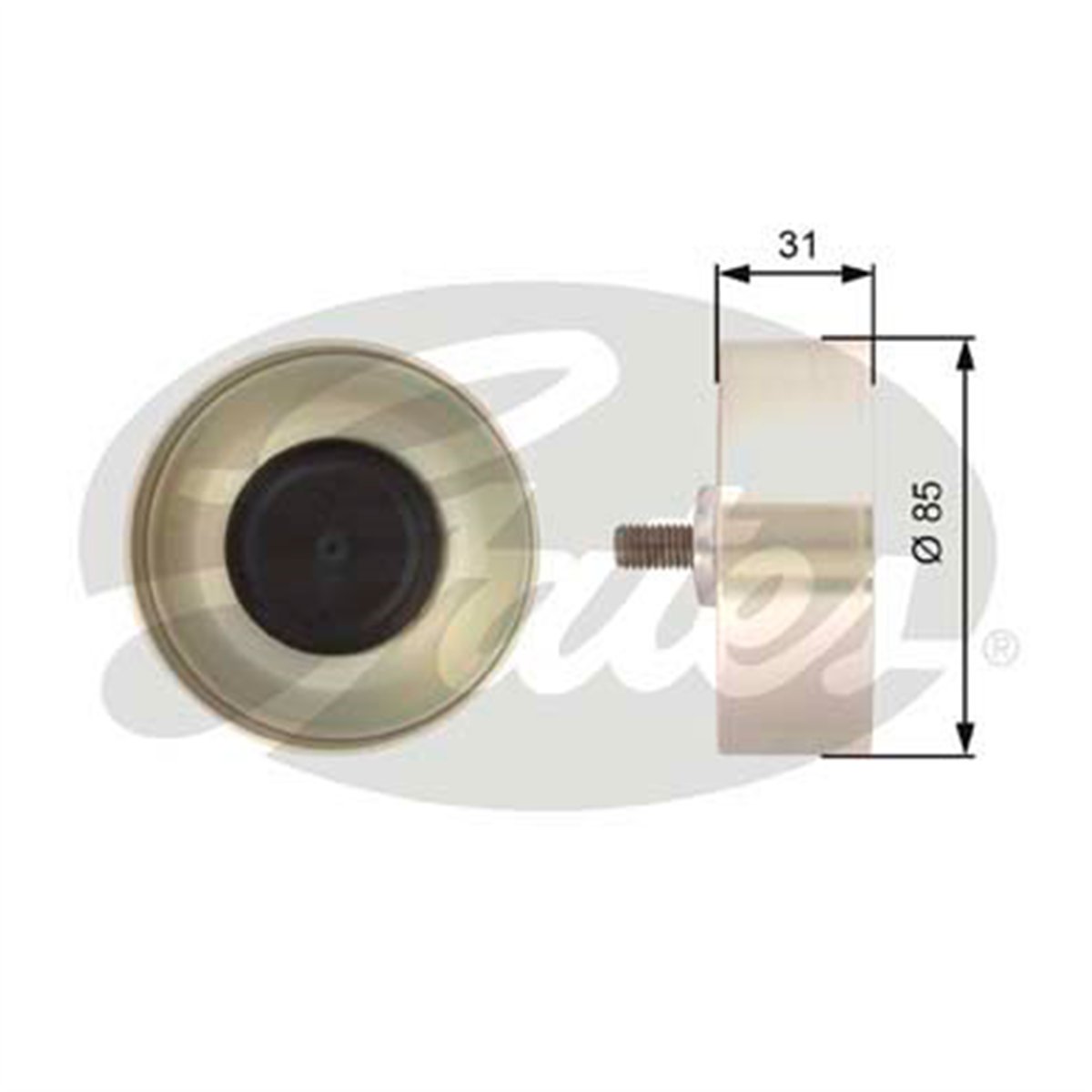 GATES T36374 - V Kayis Gergi Rulmani - Bmw E60-e61-e63-e64